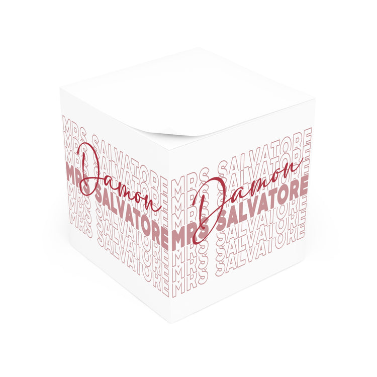 Mrs. Damon Salvatore Note Cube