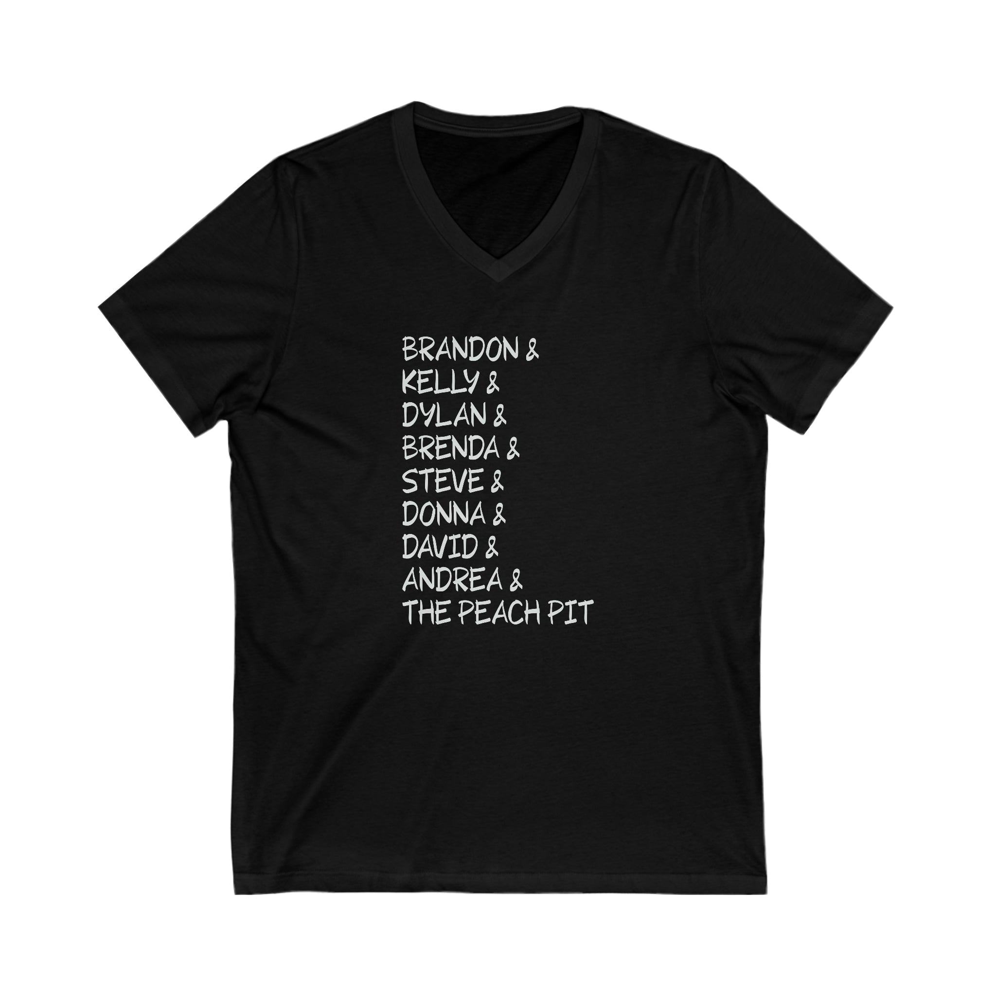 90210 Characters V-Neck Tee – Fandom-Made