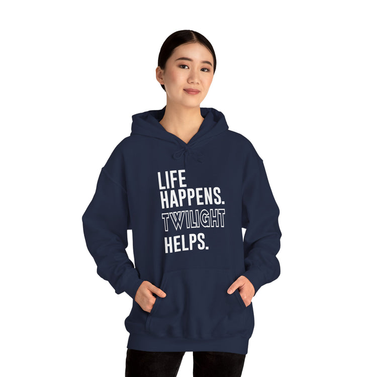 Life Happens Twilight Helps Hoodie - Fandom-Made