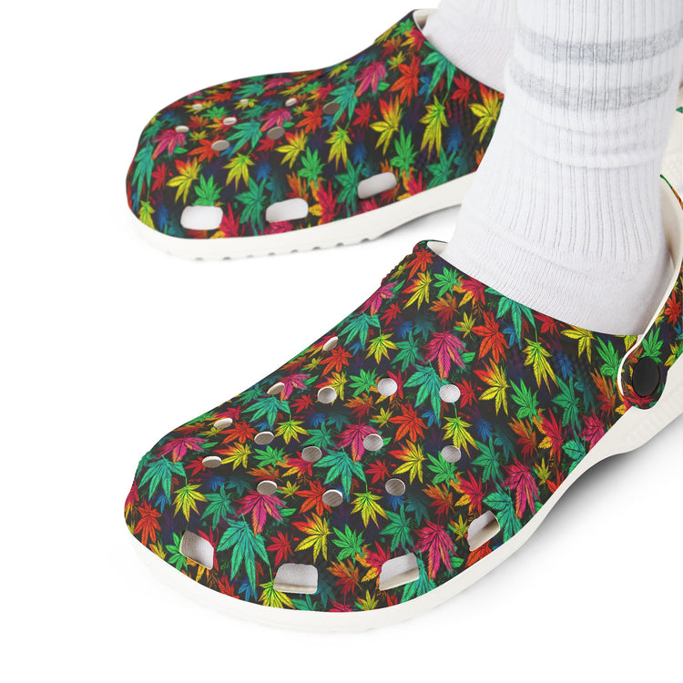 Leafy Greens Clogs - Fandom-Made
