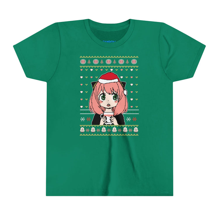 Anya Forger Ugly Christmas Sweater Youth Tee - Fandom-Made