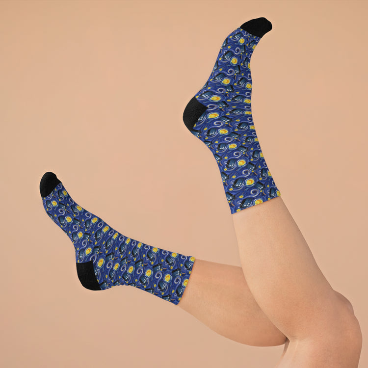 Tardis Night Socks - Fandom-Made