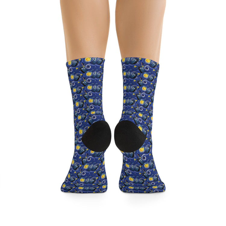 Tardis Night Socks - Fandom-Made