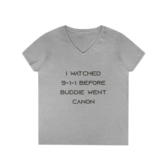 9-1-1 Canon V-Neck Tee - Fandom-Made