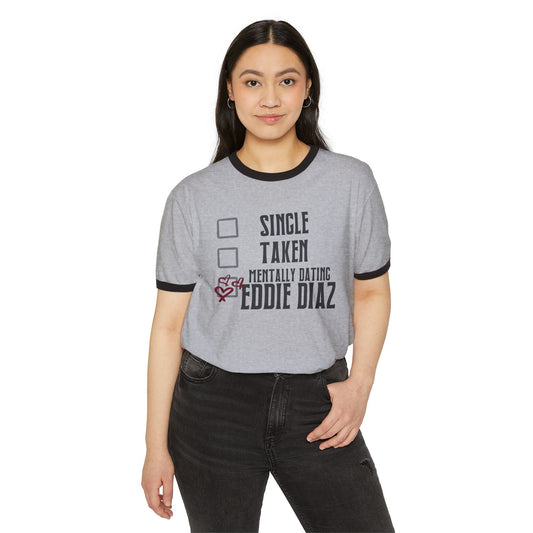 Mentally Dating Eddie Diaz Ringer T-Shirt - Fandom-Made