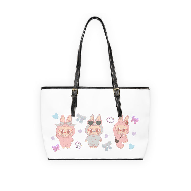 Labubu Coquette Leather Shoulder Bag - Fandom-Made