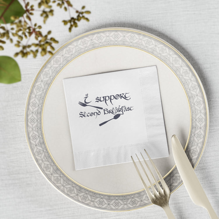 Support Second Breakfast Napkins - Fandom-Made