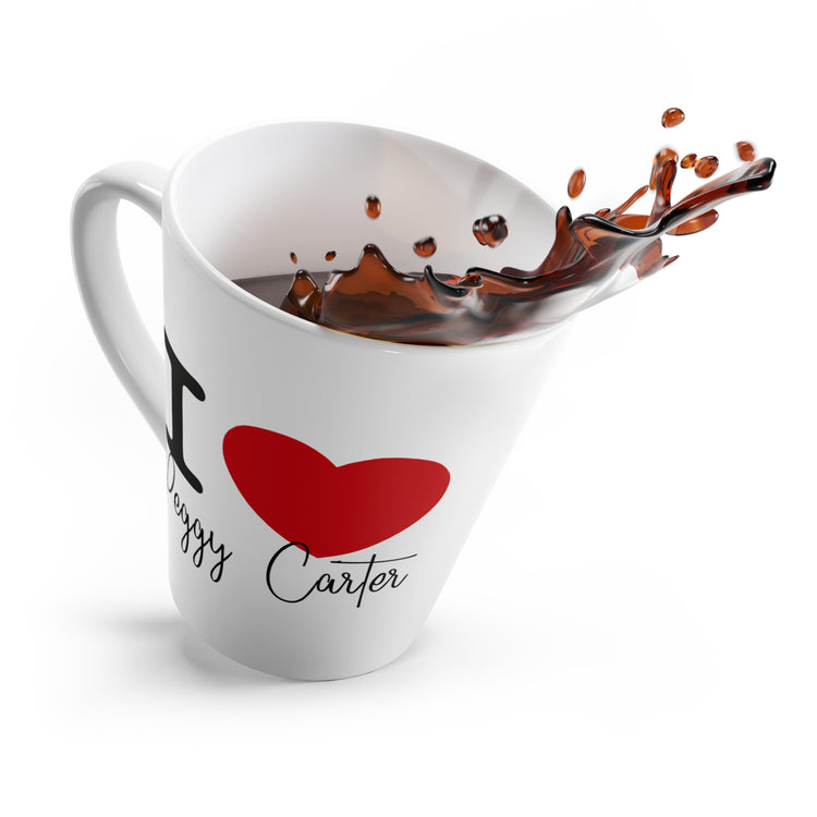 I Love Peggy Carter Latte Mug - Fandom-Made