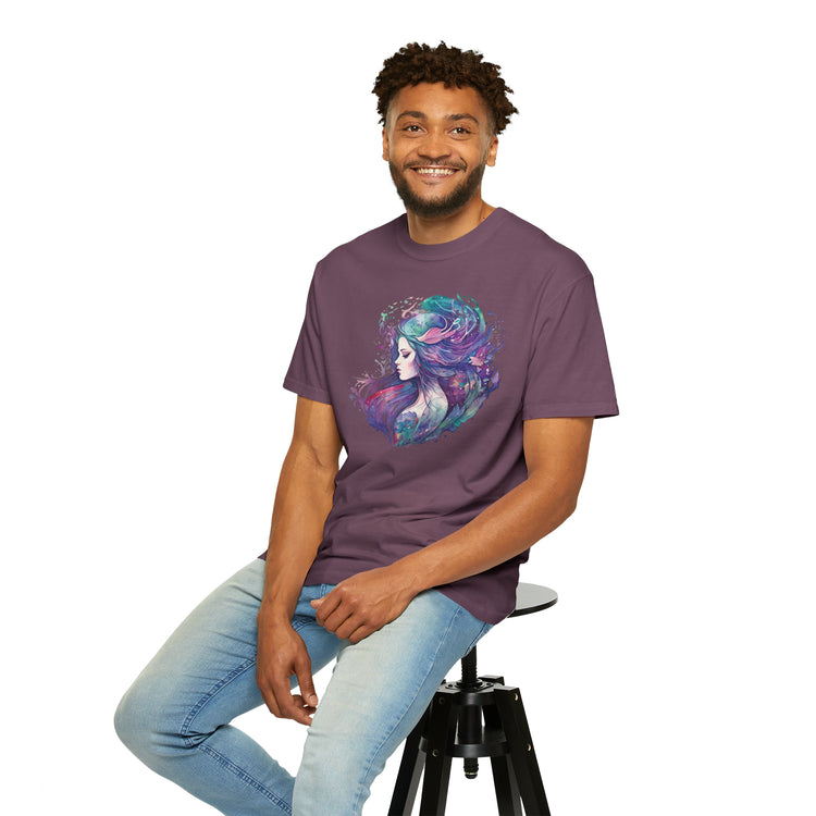 Mermaid Watercolor Unisex Garment-Dyed T-shirt - Fandom-Made