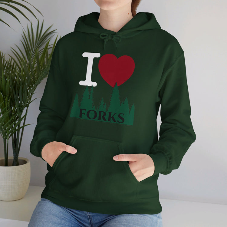 I Love Forks Hoodie - Fandom-Made