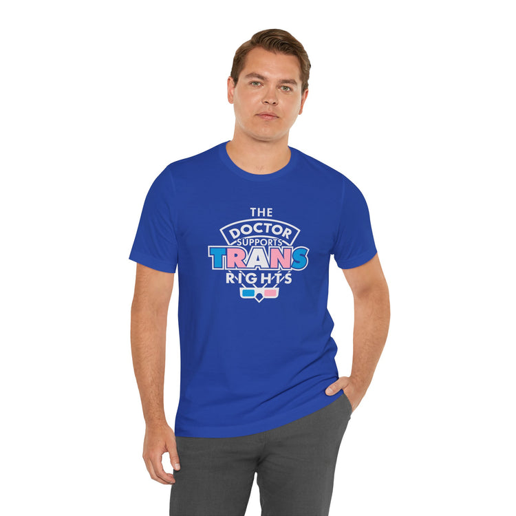The Doctor Supports Trans Rights T-Shirt - Fandom-Made