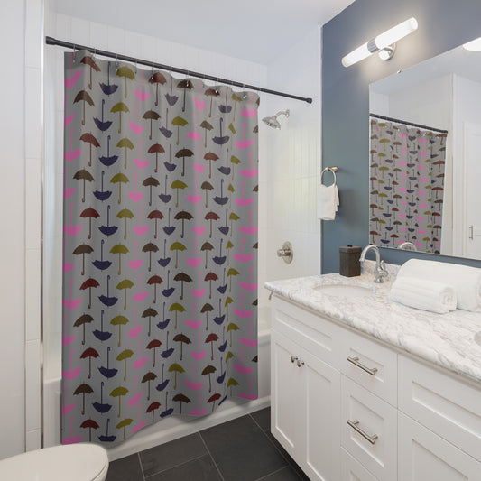 Umbrellas All-Over Print Shower Curtains - Fandom-Made