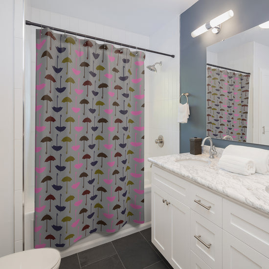 Umbrellas All-Over Print Shower Curtains - Fandom-Made