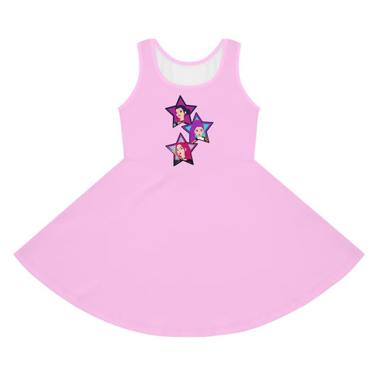 Huntrix Girls' Sleeveless Sundress - Fandom-Made