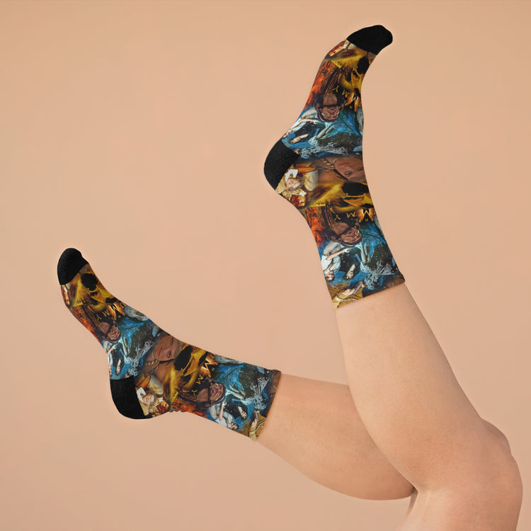 The Mummy All Over Print Recycled Socks - Fandom-Made