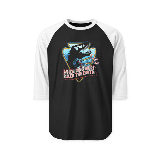When Dinos Ruled 3/4 Raglan Shirt - Fandom-Made