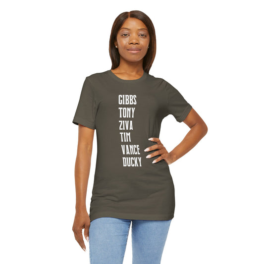 NCIS Names Unisex T-Shirt - Fandom-Made