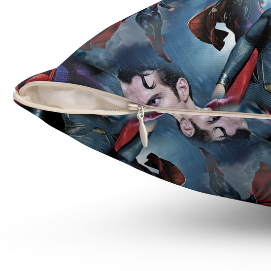 Superman Collage Square Pillow - Fandom-Made