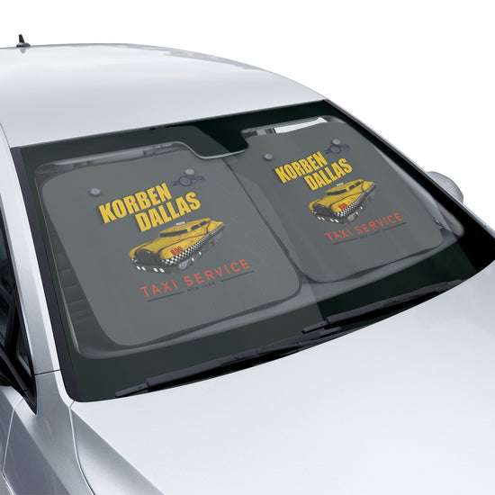 Korben Dallas Taxi Service Car Sun Shade - Fandom-Made