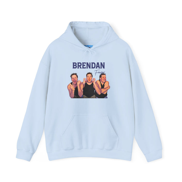 Faces of Brendan Fraser Hoodie - Fandom-Made