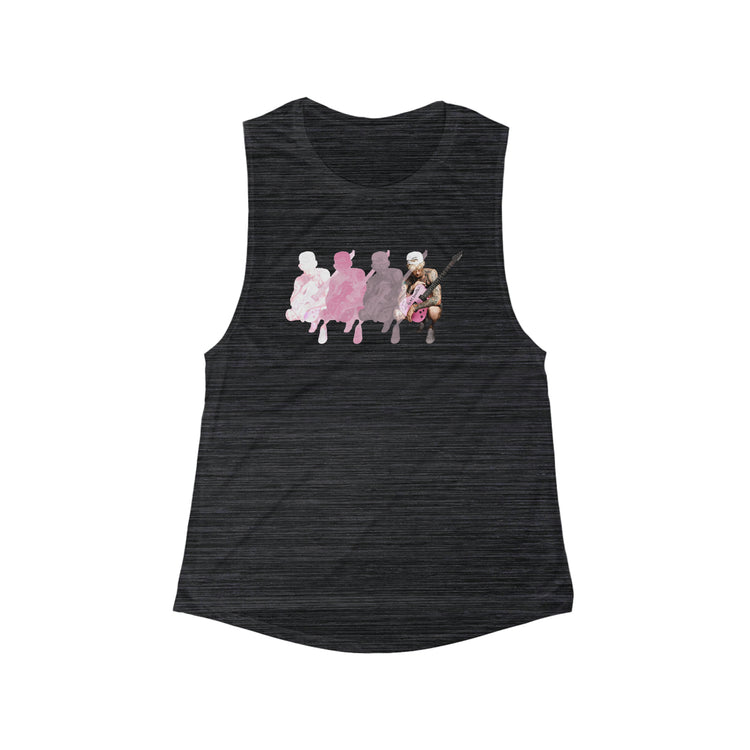 Machine Gun Kelly Women's Flowy Scoop Muscle Tank - Fandom-Made