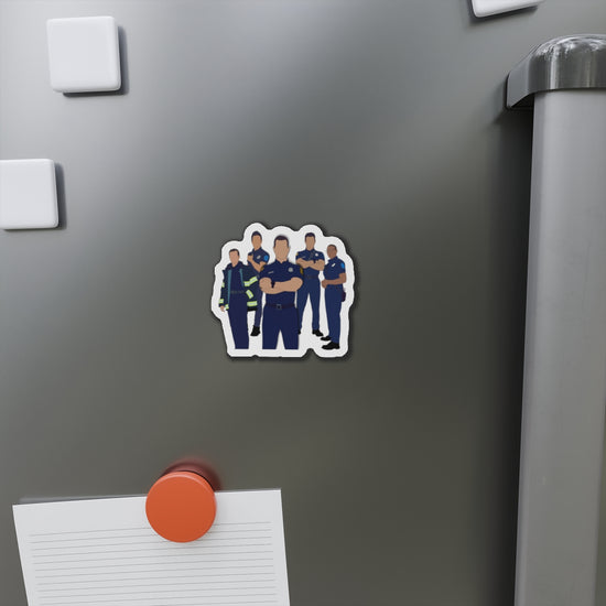 9-1-1 Group Die-Cut Magnet - Fandom-Made