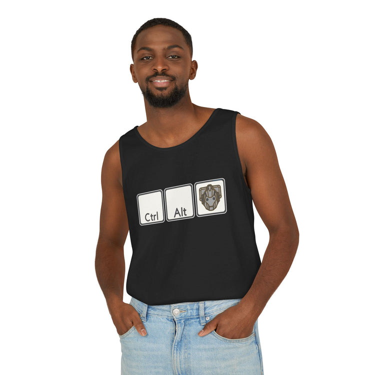 Ctrl Alt Cybermen Tank Top - Fandom-Made