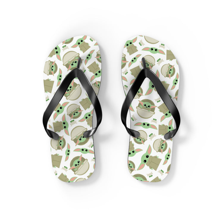Grogu All-Over Print Flip Flops - Fandom-Made
