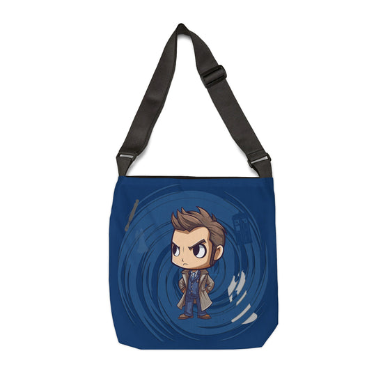 Timey Wimey Tenth Doctor Adjustable Tote Bag - Fandom-Made