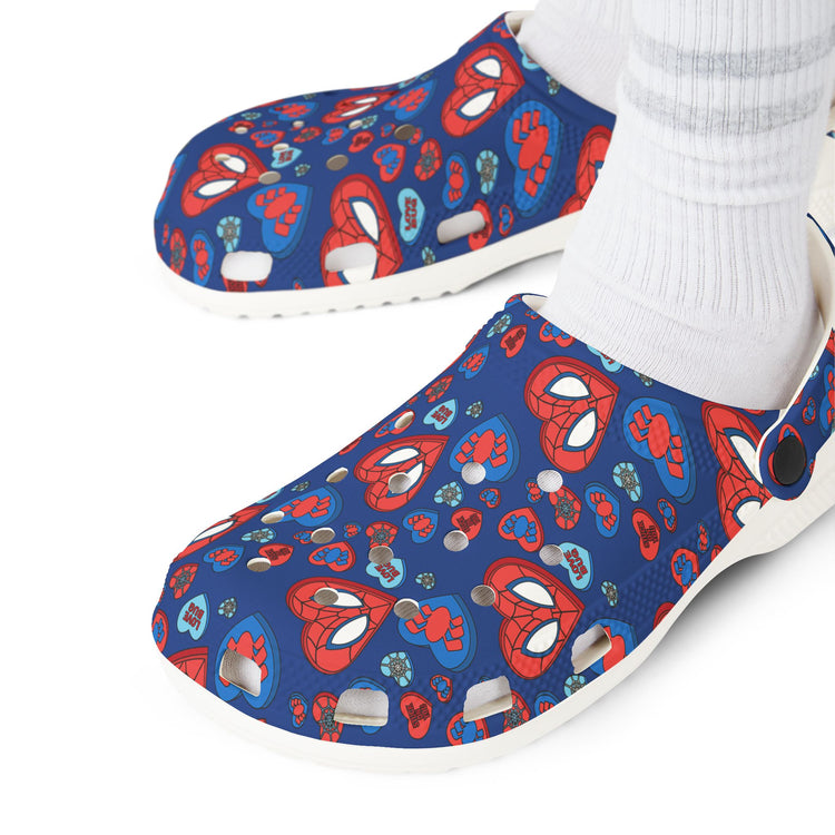 Spidey Conversation Hearts Clogs - Fandom-Made