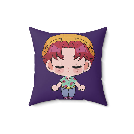 Abs Saja Square Pillow - Fandom-Made
