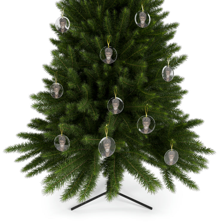 David Bowie Glass Ornaments - Fandom-Made