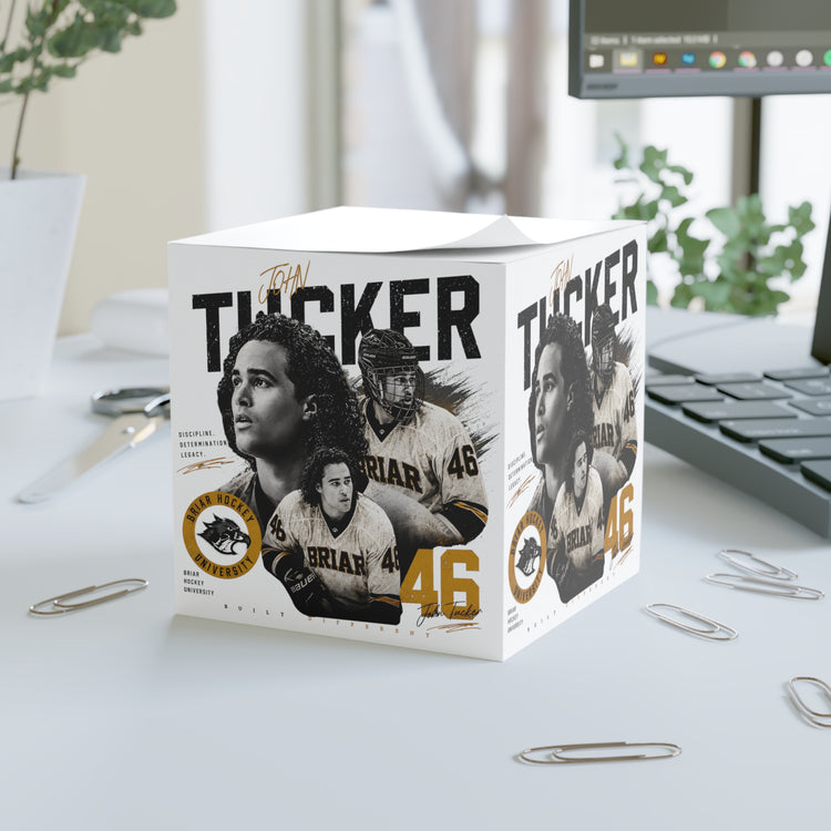 Tucker Collage Note Cube