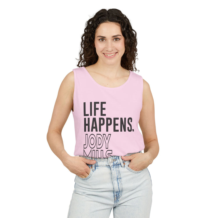 Life Happens Jody Mills Helps Unisex Garment-Dyed Tank Top