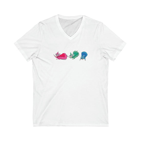 Sleeping Beauty Fairies Unisex V-Neck Tee - Fandom-Made