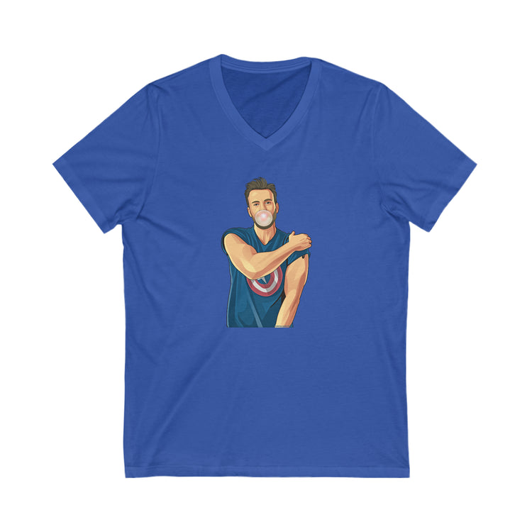 Chris Evans V-Neck T-Shirt - Fandom-Made