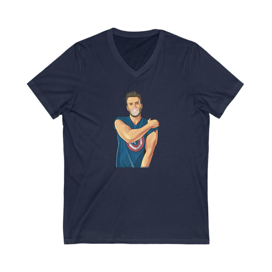 Chris Evans V-Neck T-Shirt - Fandom-Made