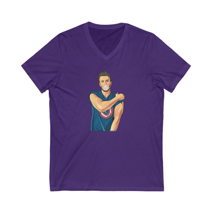 Chris Evans V-Neck T-Shirt - Fandom-Made