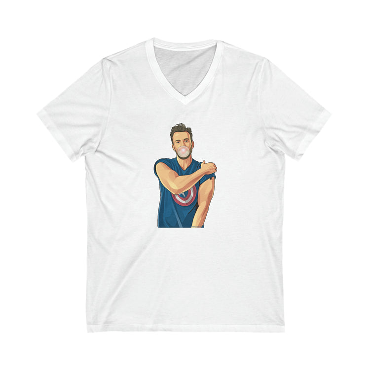 Chris Evans V-Neck T-Shirt - Fandom-Made