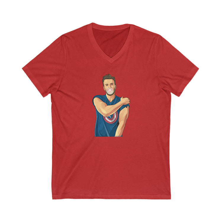 Chris Evans V-Neck T-Shirt - Fandom-Made