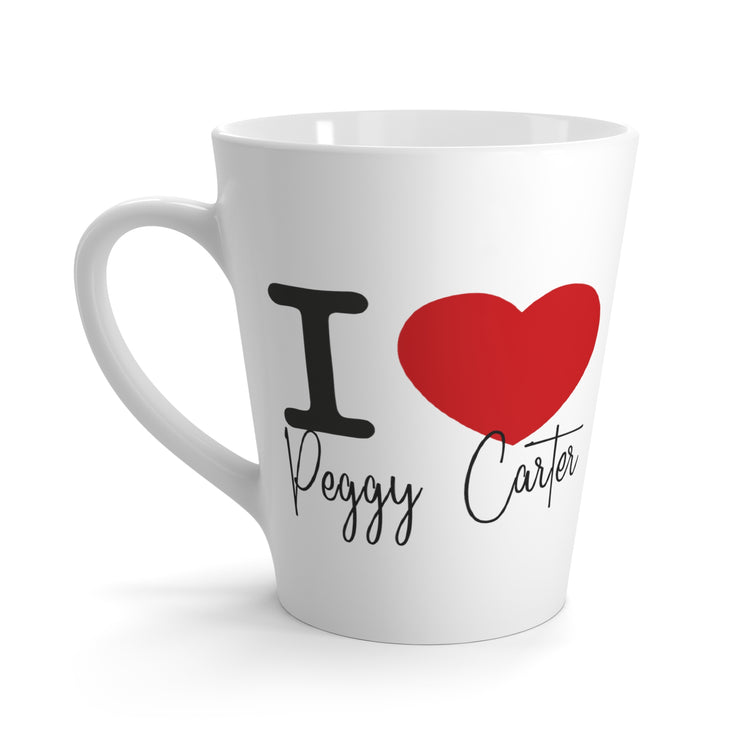 I Love Peggy Carter Latte Mug - Fandom-Made