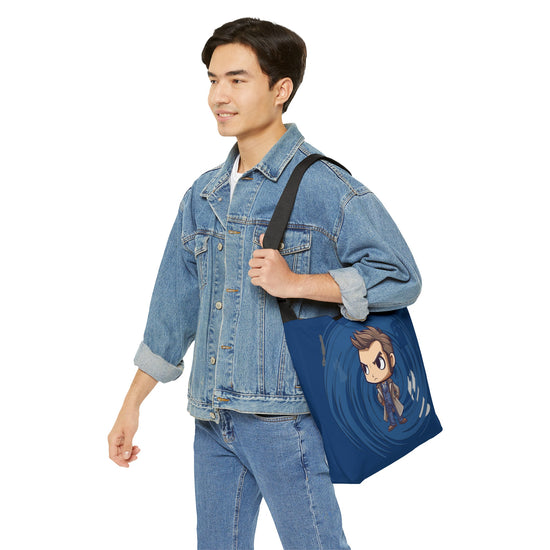 Timey Wimey Tenth Doctor Adjustable Tote Bag - Fandom-Made