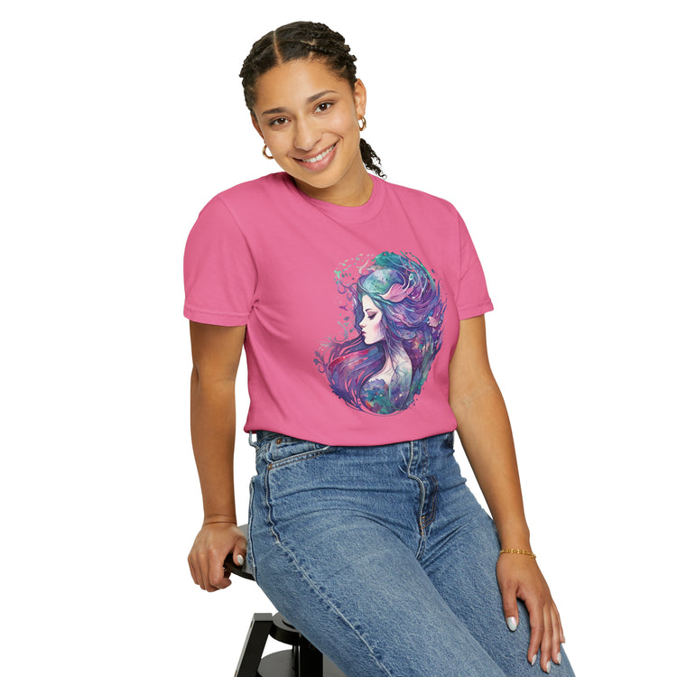 Mermaid Watercolor Unisex Garment-Dyed T-shirt - Fandom-Made