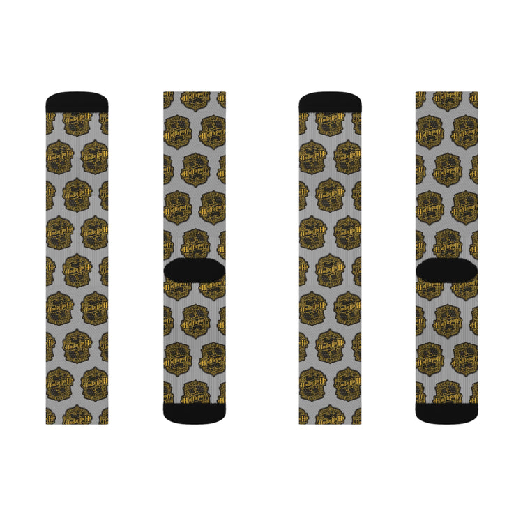 Hufflepuff Crest Socks - Fandom-Made
