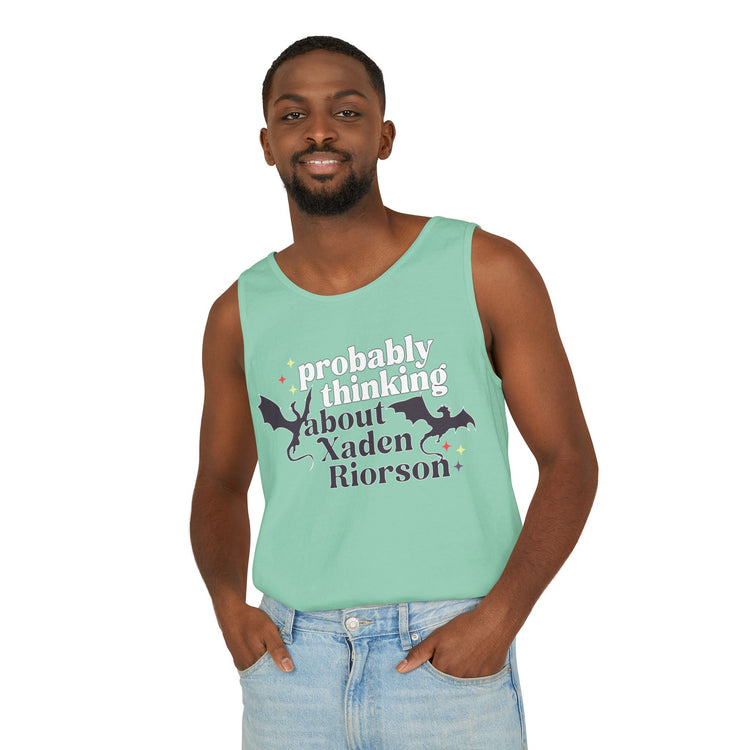 Thinking of Xaden Riorson Tank Top - Fandom-Made