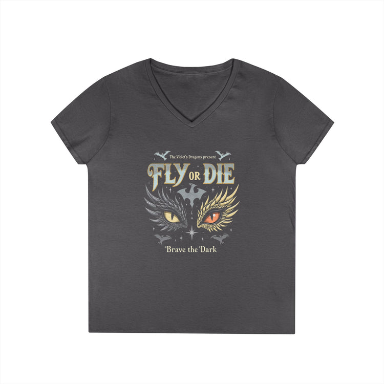 Fly Or Die V-Neck Tee - Fandom-Made