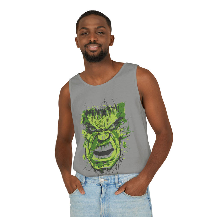 Hulk Face Tank Top - Fandom-Made