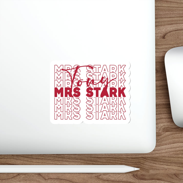 Mrs. Tony Stark Die-Cut Sticker
