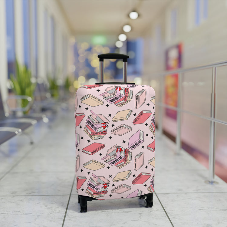Romance Books Luggage Cover - Fandom-Made