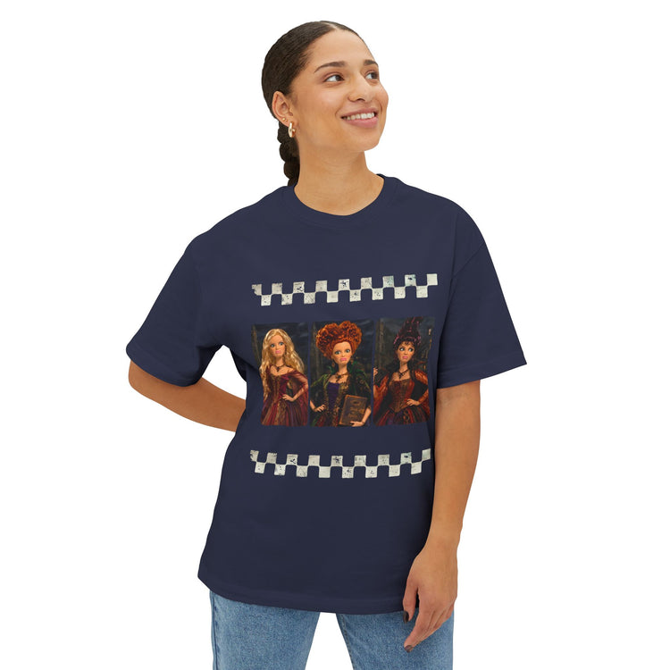 Here For Hocus Pocus Unisex Oversized Boxy Tee